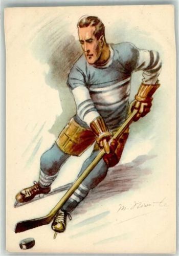 Vydano na podporu ceskoslovensko vyboru olympijskeho Eishockey 1936 Künstlerkarte