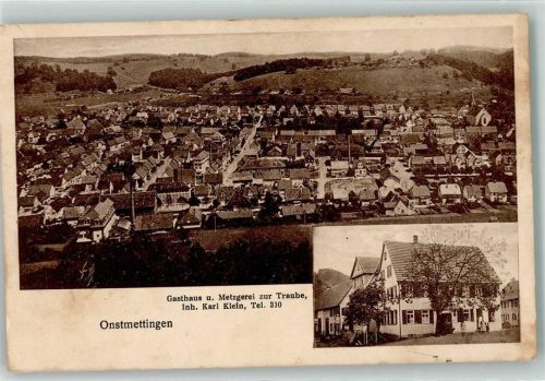 72458 W7470 Onstmettingen - Gasthaus Metzgerei Zur Traube Karl Klein