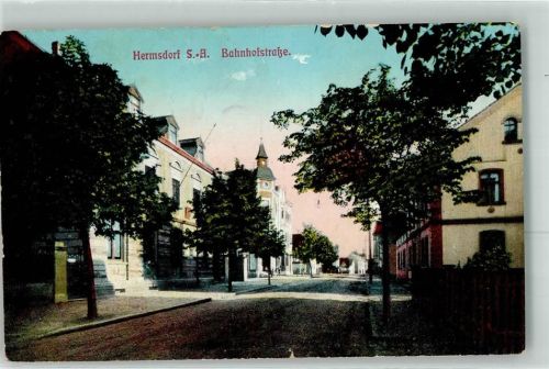 07629 O6530 Hermsdorf , Thür 1913 - Bahnhofstraße
