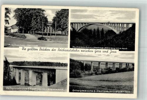 Stadtroda Hotel Schützenhaus Teufelstalbrücke Zeitzgrundbrücke Grinzigtalbrücke