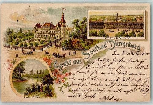 Bad Dürrenberg 1898 Westliche Gradirwerke Saale