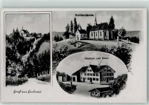 Altusried Gasthaus zum Kreuz Wallfahrtskirche Gschnait