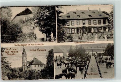 Dassel Gasthaus Waldwirtschaft Im kühlen Grunde Administrationsgebäude Schloss Erichsburg Pferdehocke