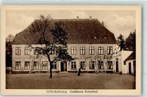 24960 W2392 Glücksburg Ostsee Gebrauchsspuren Gasthaus Ruhetal