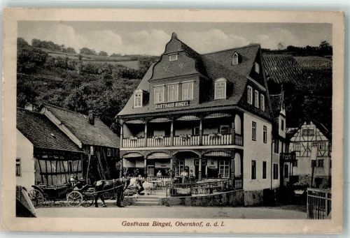 Obernhof 1918 Gasthaus Bingel Kutsche