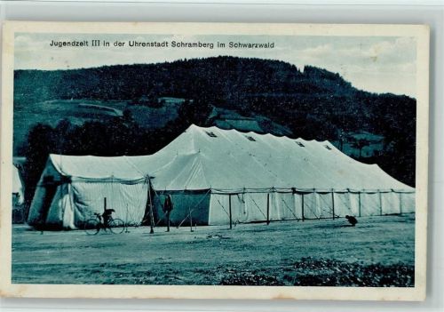 Schramberg 1933 Jugendzelt III in der Uhrenstadt AK Jugendbund der Christen