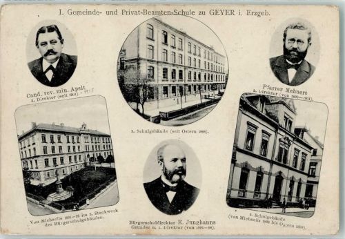 09468 O9307 Geyer - I. Gemeinde- und Privat-Beamten-Schule von Michaelis im 3. Stockwerk des Bürgerschulgebäudes