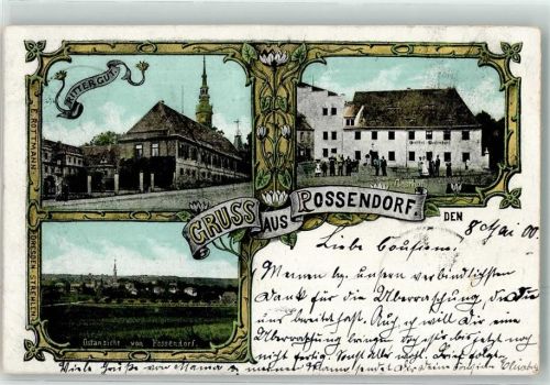 Possendorf 1900 Rittergut Gasthaus Possendorf