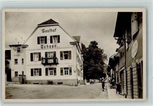 Kandern 1932 Gasthof zum Ochsen