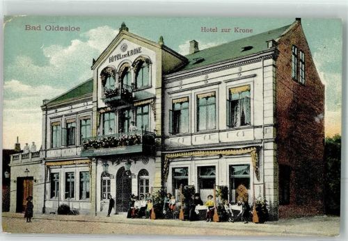 Bad Oldesloe 1912 Hotel zur Krone Bahnpost Hamburg-
