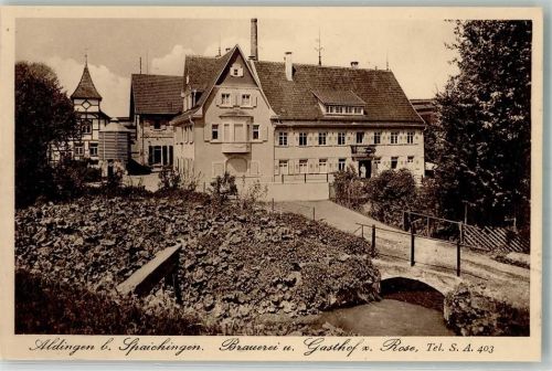 Aldingen Brauerei u. Gasthaus z. Rose