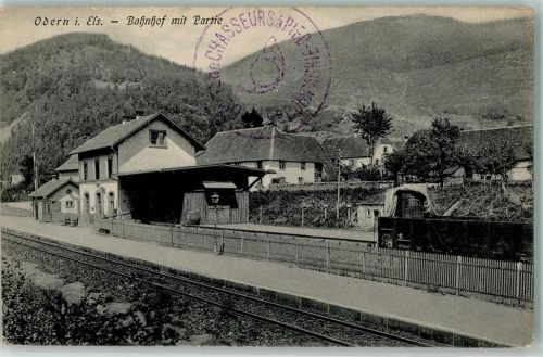Oderen 1915 Bahnhof