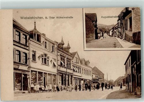 Wiebelskirchen 1918 Augustastraße Wilhelmstraße Straßenbahn