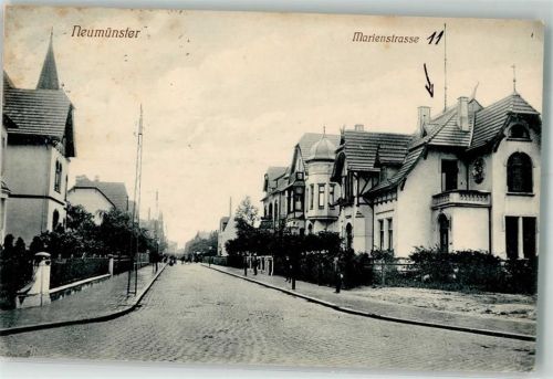 Neumünster 1914 Marienstraße Villen