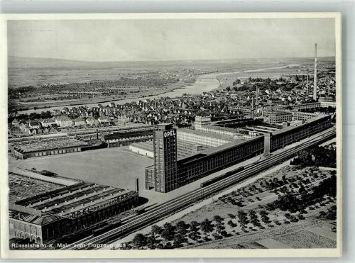 Rüsselsheim Fliegeraufnahme Opel -Werke Main