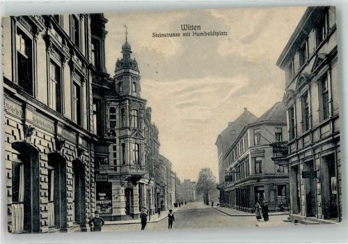 Witten 1915 Steinstraße m. Humboldplatz