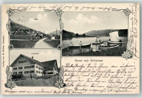 Bühl 1909 Fischerhaus Bühlersee
