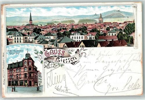 Gießen 1898 Hotel Kaiserhof