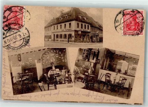 Dippoldiswalde 1920 Gasthaus Cafe Schwarz