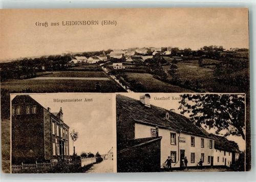 Leidenborn Bürgermeisteramt Gasthaus Kaut Radfahrer