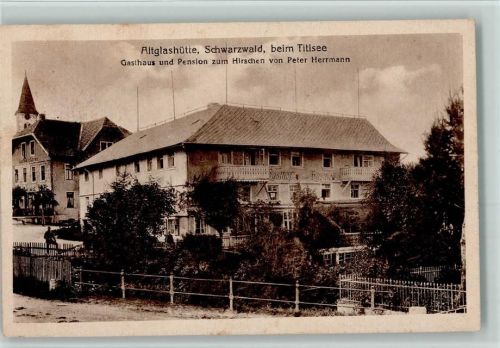 Altglashütten 1919 Gasthaus zum Hirschen AK