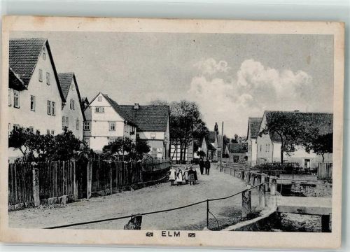 Elm 1913 Dorfstraße Dorfbach