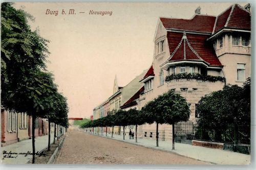Burg 1910 Kreuzgang