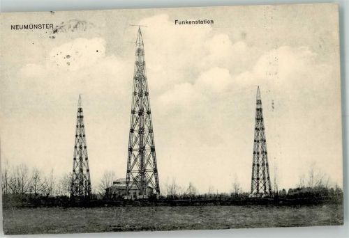 Neumünster 1915 Funkenstation Funktürme