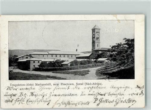 Pinetown Trappisten-Abtei Mariannhill Bahnpost Seckach - Miltenberg Zug 497
