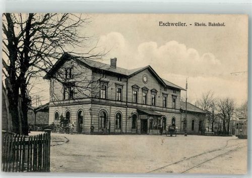 Eschweiler 1914 Rhein. Bahnhof