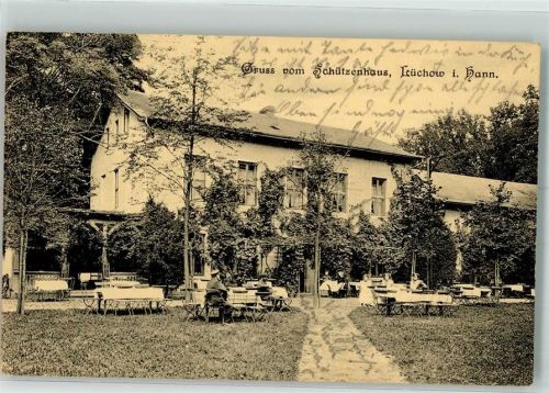 Lüchow 1913 Gasthaus Schützenhaus Garten