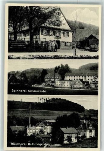 Schornreut WK II Spinnerei Bleicherei Gasthaus Reischmann