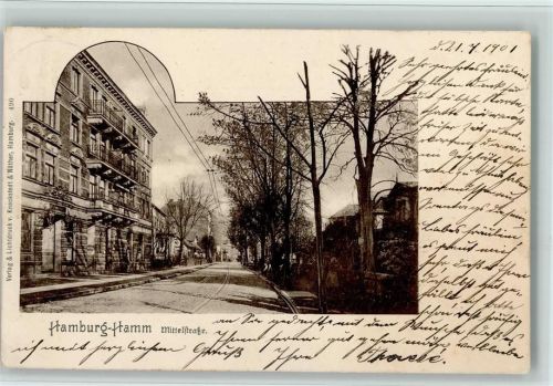 Hamm 1901 Verlag Knackstedt & Näther 490 - Mittelstr. AK