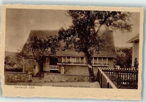 Darmstadt Arbeiterhaus Merkel Dalsheim Hessische Landes Ausstellung 1908