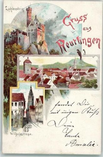 Reutlingen Burg Lichtenstein Vögel Wilhelmstraße