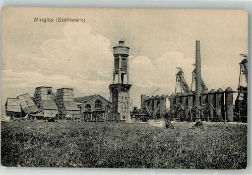 Wingles 1917 Stahlwerk K.D. Feldpost Inf. Rgt. 93 2. M. G.K.