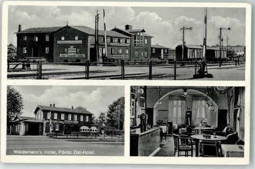 Pönitz Hotel Weidemann Gastraum Bahnhof Signalanlagen