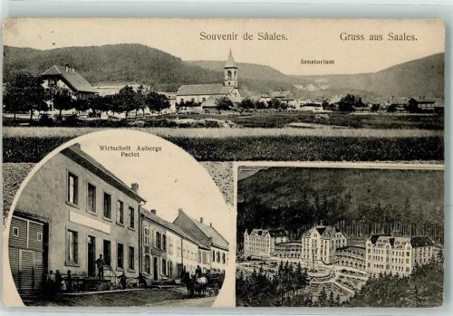 Saales 1909 Gasthaus Auberge Sanatorium