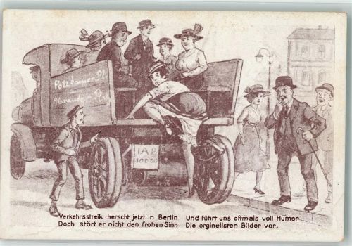 Berlin, unsortiert Berliner Verkehrsstreik Transport-LKW Reim Humor