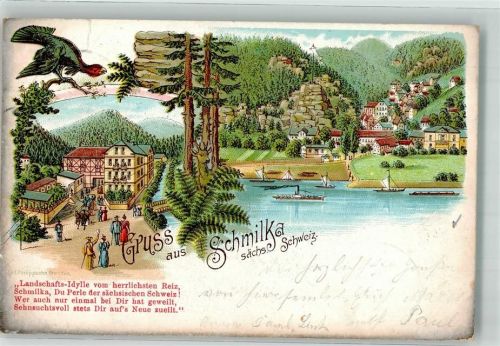 Schmilka 1900 Auerhahn Gasthaus