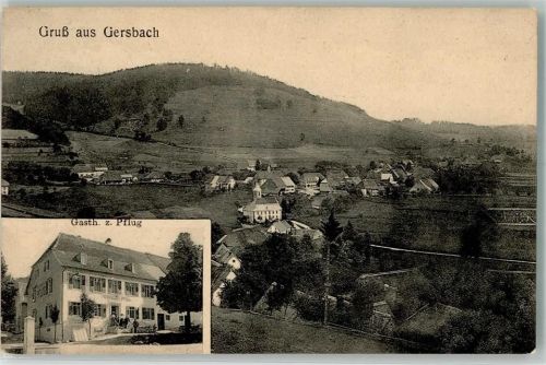 Gersbach 1912 Gasthaus zum Pflug