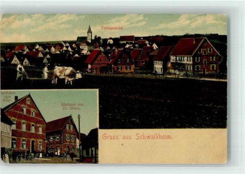 Schwaikheim Bäckerei Ulrich Gasthaus zum Adler Rinderpflug