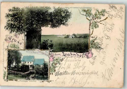 Netphen 1903 Gasthaus Forsthaus Lahnhof Bahnpost Köln-Frankfurt