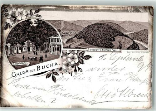 Bucha 1897 Vorläufer Günther's Heil Buchwäldchen