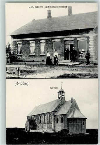 Ribe Hvidding Joh. Jensens Kjöbmandsforretning Kirken