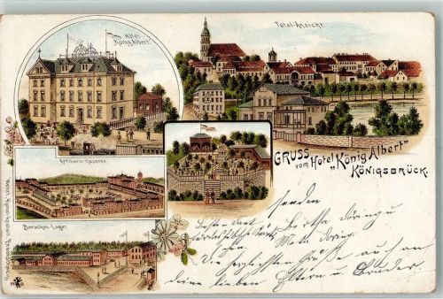 Königsbrück Hotel König Albert Artillerie-Kaserne Baracken-Lager