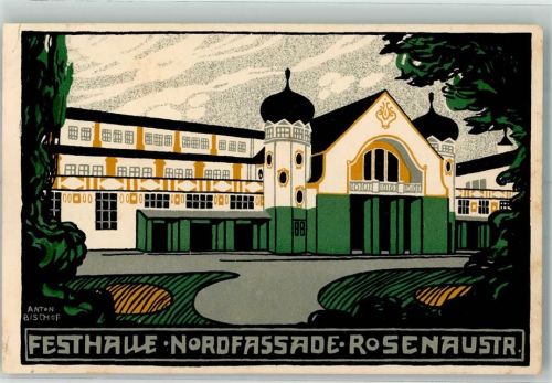 Augsburg 1910 57. General-Versammlung d. Katholiken Deutschlands 1910 Festhalle von Anton Bischof