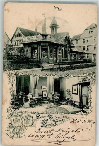 Bad Hersfeld 1900 Fotogeschäft Oscar Tellgmann Foto AK