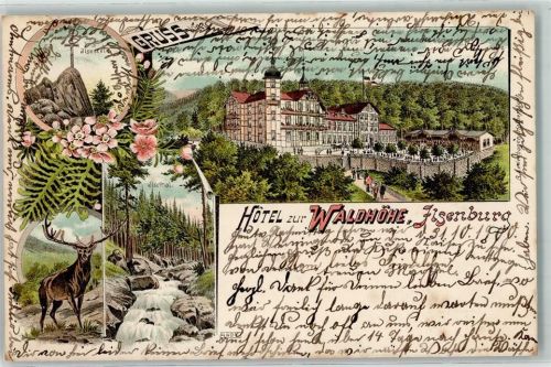 Ilsenburg 1900 Hotel Zur Waldhöhe Hirsch Ilsestein Gipfelkreu Ilsethal