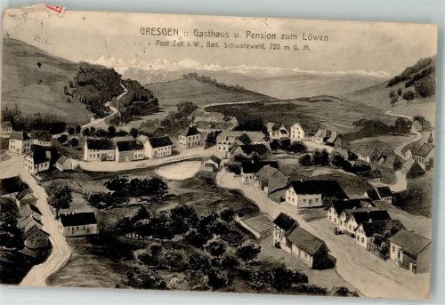 Gresgen 1914 Gasthaus "Zum Löwen"